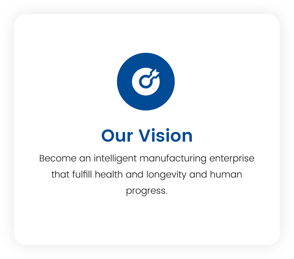 Xiushi Biopharma Vision - Advancing intelligent manufacturing to promote health, longevity, and human progress.